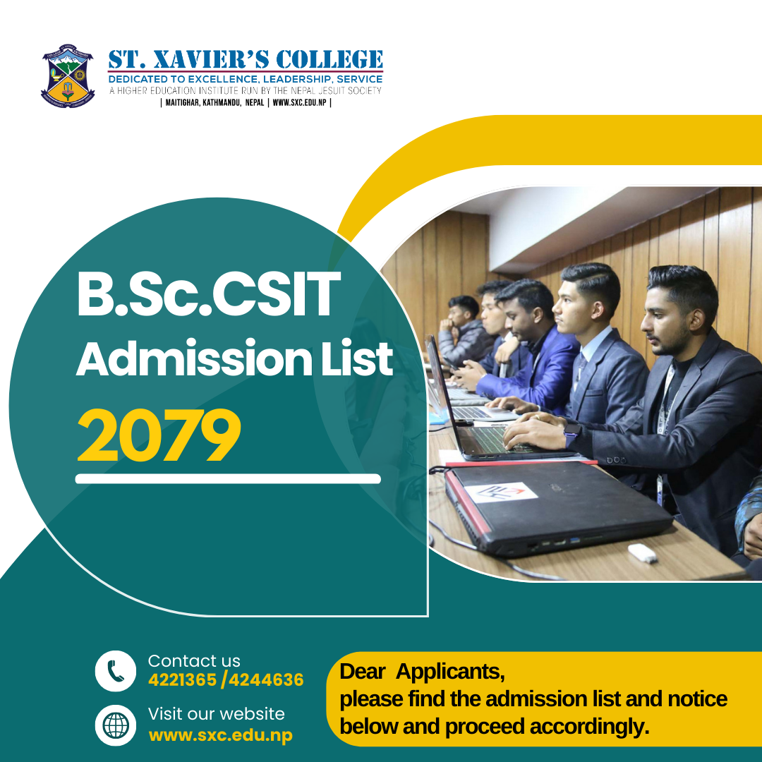 B.Sc.CSIT Admission Notice